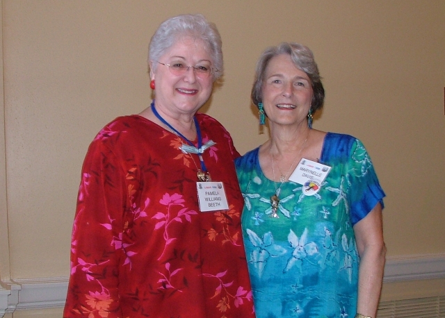 Pamela Williams Beeth and Marynelle Davis at the Mirabeau/Palomar Luncheon