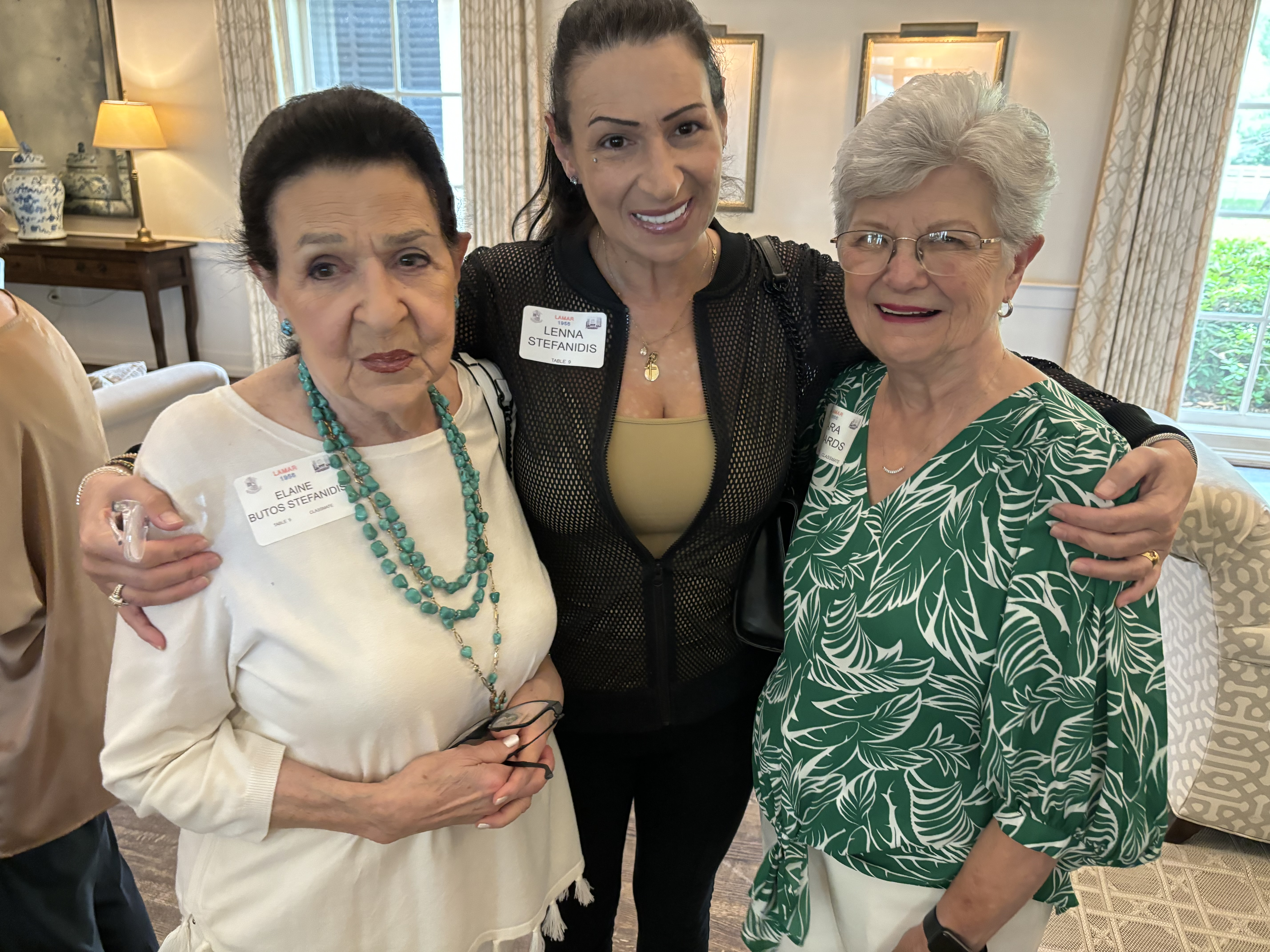 Elaine Butos Stefanidis, her daughter Lenna, and Sara Rickards Davis